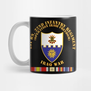 1st Bn 22nd Infantry - OIF1 - w IRAQ SVC Mug